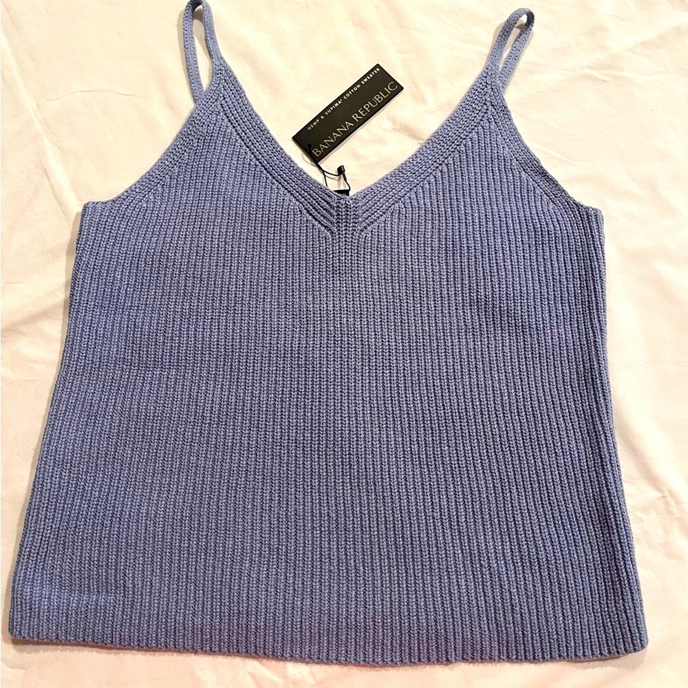 Banana Republic Supima Cotton & Hemp Sweater Tank Top